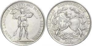 5 Franc Suisse Argent 