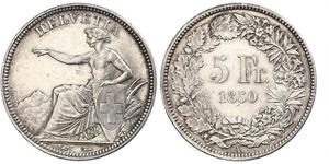 5 Franc Suisse Argent 