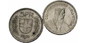 5 Franc Suisse Argent 