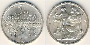 5 Franc Suisse Argent 