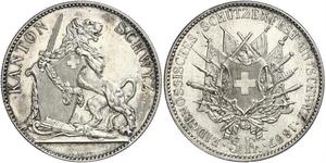 5 Franc Suisse Argent 