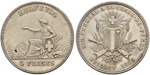 5 Franc Suisse Argent 