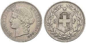 5 Franc Suisse Argent 