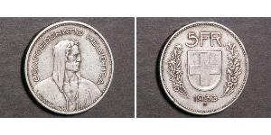 5 Franc Suisse Argent 