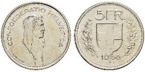 5 Franc Suisse Argent 