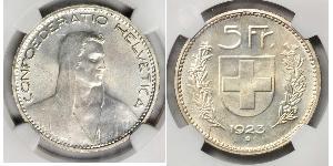 5 Franc Suisse Argent 