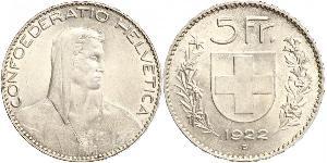 5 Franc Suisse Argent 