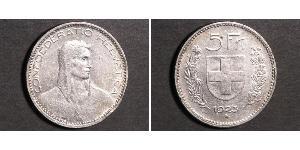 5 Franc Suisse Argent 