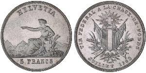 5 Franc Suisse Argent 