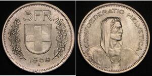 5 Franc Suisse Argent 