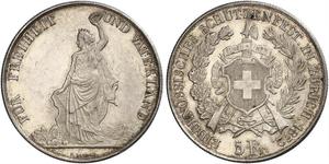 5 Franc Suisse Argent 