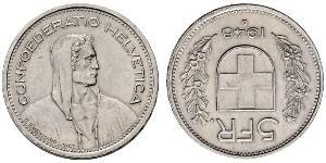 5 Franc Suisse Argent 