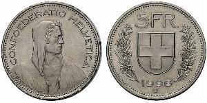 5 Franc Suisse Argent 