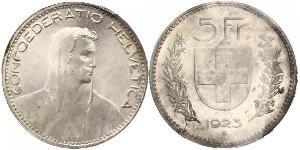 5 Franc Suisse Argent 