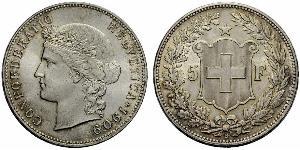 5 Franc Suisse Argent 