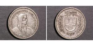 5 Franc Suisse Argent 