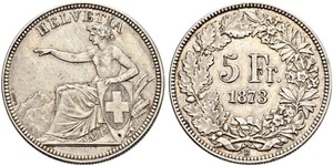 5 Franc Suisse Argent 