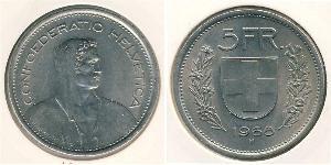 5 Franc Suisse Argent 