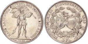 5 Franc Suisse Argent 