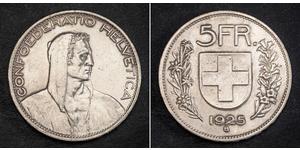 5 Franc Suisse Argent 
