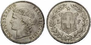 5 Franc Suisse Argent 