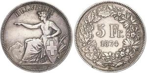 5 Franc Suisse Argent 