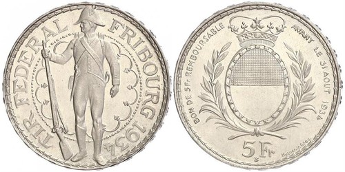 5 Franc Suisse Argent 