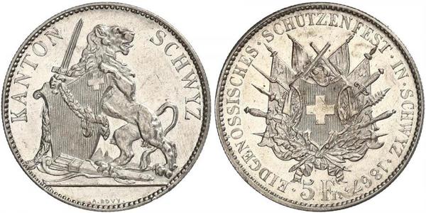 5 Franc Suisse Argent 