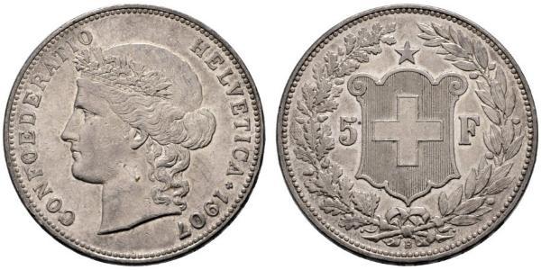 5 Franc Suisse Argent 