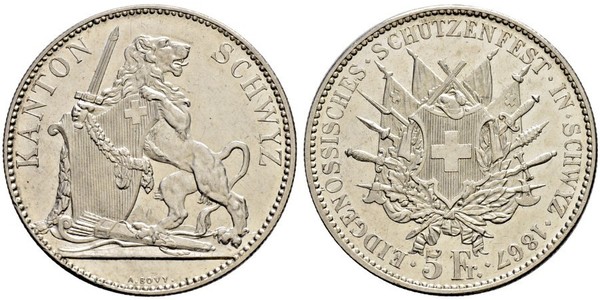 5 Franc Suisse Argent 