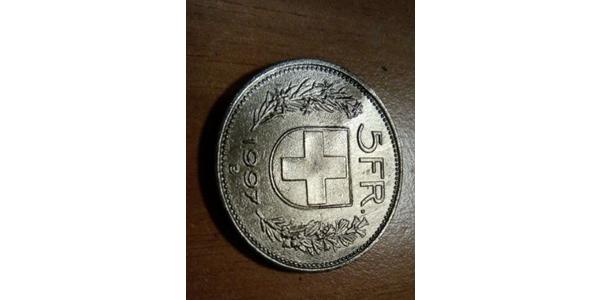 5 Franc Suisse Argent 