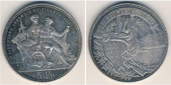 5 Franc Suisse Argent 
