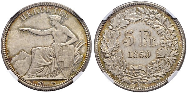 5 Franc Suisse Argent 