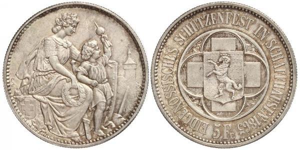 5 Franc Suisse Argent 