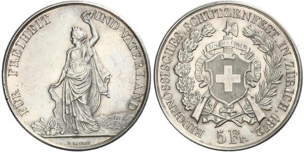 5 Franc Suisse Argent 