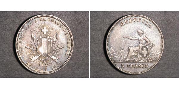 5 Franc Suisse Argent 
