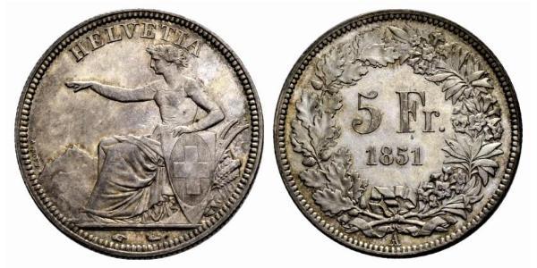 5 Franc Suisse Argent 