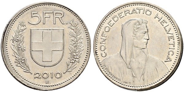 5 Franc Suisse Argent 