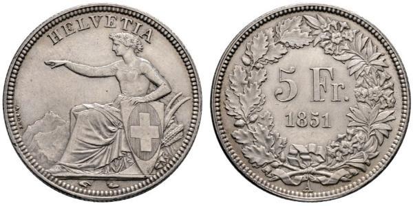 5 Franc Suisse Argent 