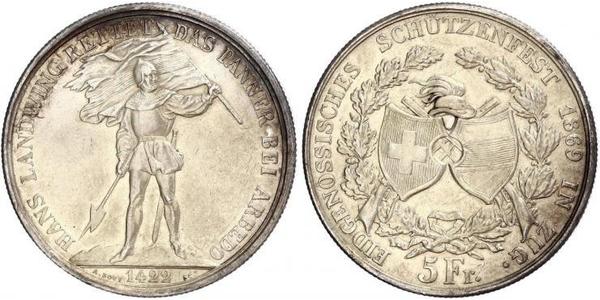 5 Franc Suisse Argent 
