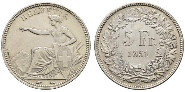 5 Franc Suisse Argent 