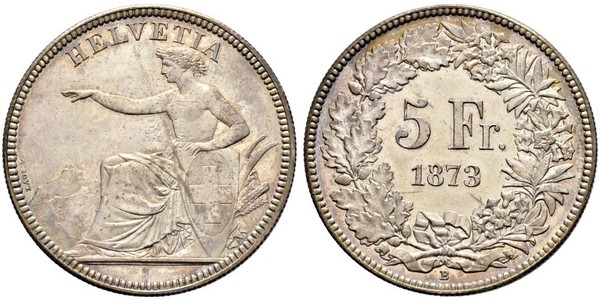 5 Franc Suisse Argent 