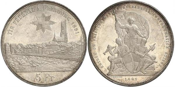 5 Franc Suisse Argent 