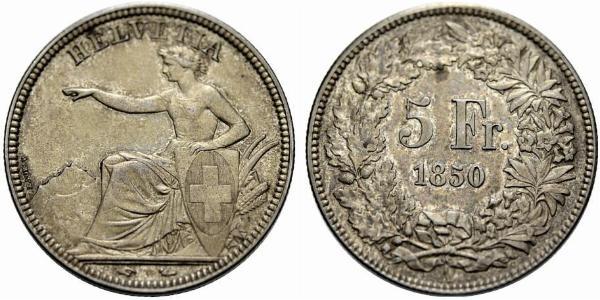 5 Franc Suisse Argent 