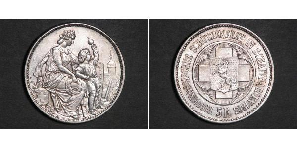5 Franc Suisse Argent 