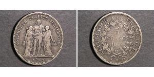 5 Franc Troisième République (1870-1940)  Argent 