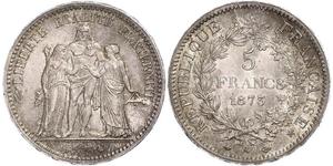 5 Franc Troisième République (1870-1940)  Argent 