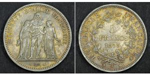 5 Franc Troisième République (1870-1940)  Argent 