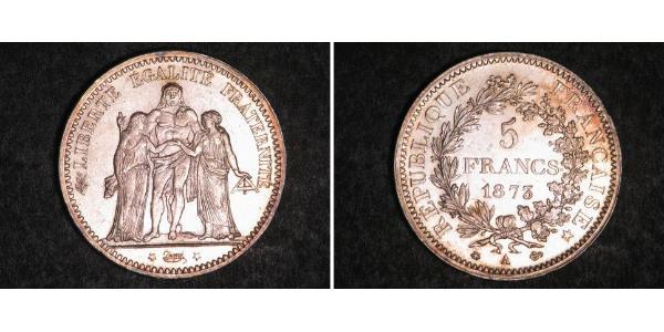 5 Franc Troisième République (1870-1940)  Argent 
