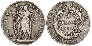 5 Franc Italian city-states Argento 